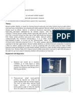 Determination of S As Barium Sulfate