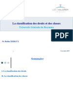 La Classification Des Droits Et Des Choses - VF