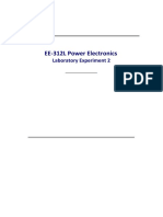 EE-312L Power Electronics: Laboratory Experiment 2