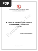 1° Módulo Do Material de Apoio de Ciência Política e Direito Constitucional - I Semestre