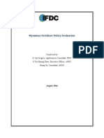 Myanmar Fertilizer Policy Evaluation