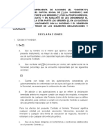 Machote Contrato de Compraventa de Acciones