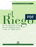 El Riego II Fundamentos de Su Hidrologica y Su Practica