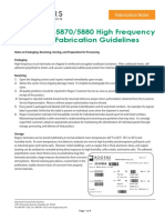 RT/duroid 5870/5880 High Frequency Laminates Fabrication Guidelines