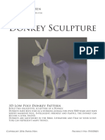 Donkey Sculpture: Paper Hen