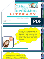 Media and Information Literacy Week 1