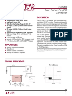 Features Descriptio: LTC2950 Push Button On/Off Controller