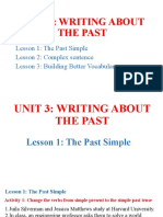 Unit 3 - Writing About The Past