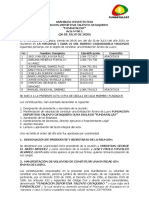 Acta de Constitucion Fudatalcat