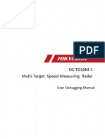 User Debugging Manual of DS-TD10M-1 Multi-Target Speed-Measuring Radar - V1.1.0 - 20190926