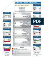 2021-2022 Final Academic Calendar