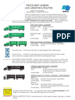 Truck Map Legend Truck Lengths & Routes