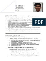 Dino Soriano Dizon-Resume