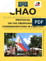 Protocol: On The Observance of Commemorations in Cebu City