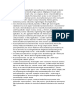 Spectrophotometry