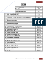 Index: Direct Taxation