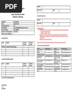 ERU Manual Subject Registration Form 2030 Online