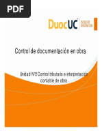 2.1.3 Control de Documentación en Obra