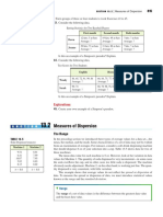 Measures of Dispersion