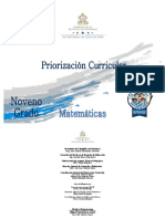 9 Priorizacion Curricular - Matematicas