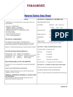 MSDS VV Garnet PDF