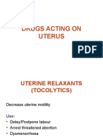 Uterine Relaxants