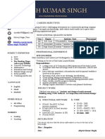Rajesh Kumar Singh: Career Objectives Contact