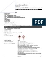 Cocoamidopropyl Betaine: Section 1: Identification of The Substance/Mixture and of The Company