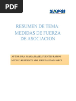 Resumen de Medidas de Asociacion