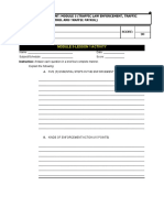 (Template) MODULE 4 ACTIVITY - TRAFFIC LAW ENFORCEMENT, TRAFFIC DIRECTION AND CONTROL AND TRAFFIC PATROL