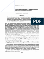 Debt/Equity Ratio and Expected Common Stock Returns: Empirical Evidence