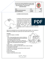 Taller # 2 El Hombre Un Ser en Relacion - Religion 8