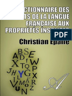 CHRISTIAN EPALLE-Dictionnaire Des Mots de La Langue Francaise Aux Proprietes Insolites - (Atramenta - Net)