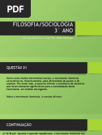 3 Ano - Exercícios e Questões Sobre Feminismo