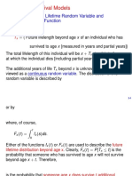 Section 2.2 - Future Lifetime Random Variable and The Survival Function