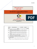 Introduction To Semiconductor Physics (Unit-1) : Electronic Devices (KEC-301)