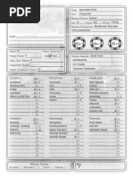 Star Wars RPG (D6) Fillable Character Sheet