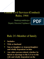 Central Civil Services (Conduct) Rules, 1964: Sandeep Mukherjee Deputy Director (Vigilance Course)