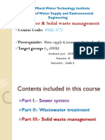 Wastewater and Solid Waste Management Note