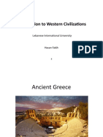 Introduction To Western Civilizations: Lebanese International University