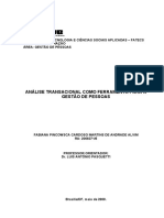 Análise Transacional Como Ferramenta para A Gestão de Pessoas