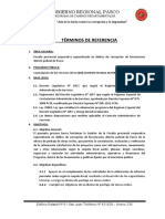 TDR Asistente Tecnico para Peritaje en Obras Civiles