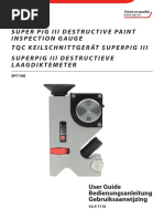 Super Pig Iii Destructive Paint Inspection Gauge TQC Keilschnittgerät Superpig Iii Superpig Iii Destructieve Laagdiktemeter