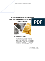 Manual de BPM y Phs para La Elaboracion de Queso Fresco