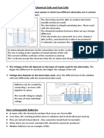 Chemical Cells and Fuel Cells