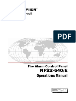 NFS2-640/E: Fire Alarm Control Panel Operations Manual