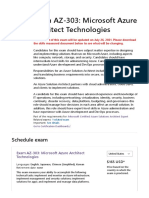 Exam AZ-303 - Microsoft Azure Architect Technologies - Learn - Microsoft Docs