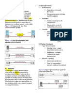 1.1 Data Communication A. Network Criteria