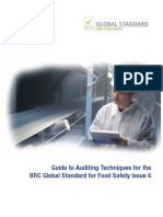 Guide To Auditing Techniques For The BRC Global Standard For Food Safety Issue 6