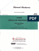 Kuder Vocacional - Folleto de Aplicación